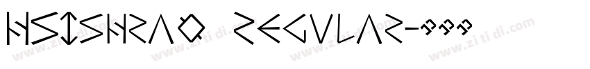 HSIshraq Regular字体转换